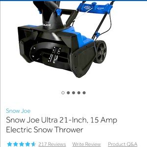 Snow Joe Snow blower